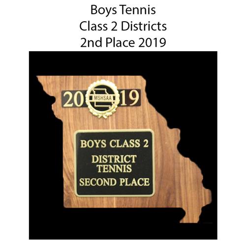 Boys Tennis Districts 2nd Place  